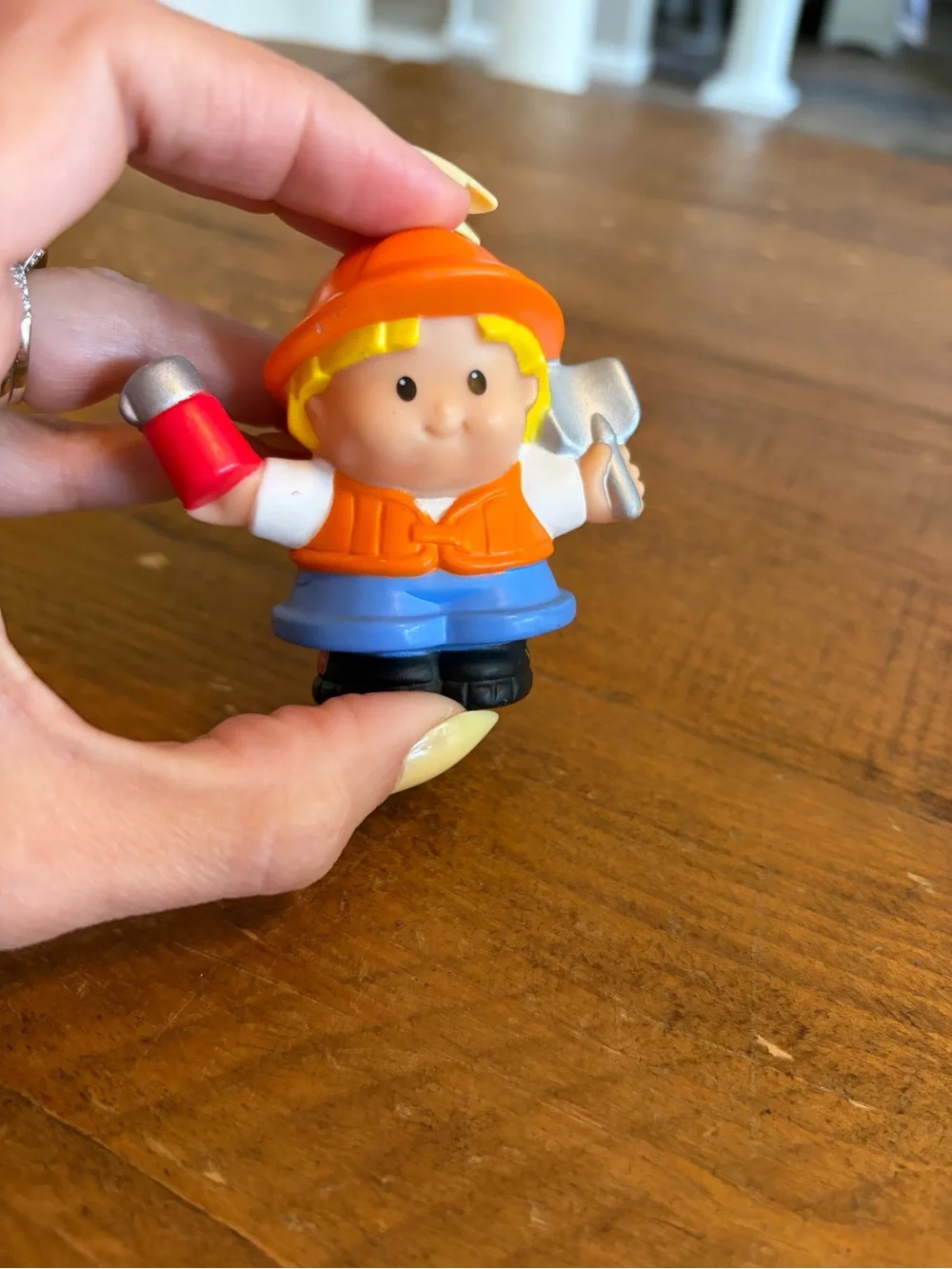 Fisher Price Little People construction worker Eddie as is